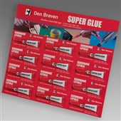 DEN BRAVEN Sekundové lepidlo 3g transparentní - cena za kus, dodání pouze po balení 12ks